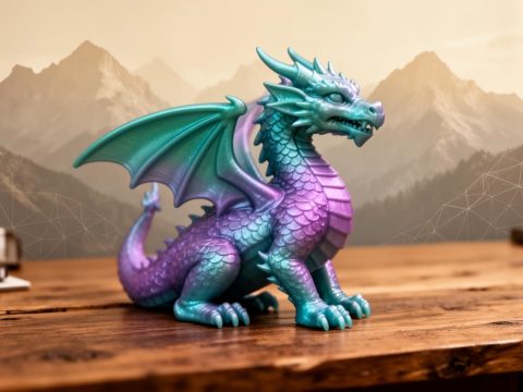 Mountain Dragon Display Print