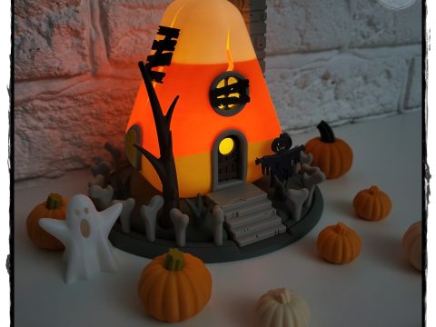 Candy Corn Fairy House