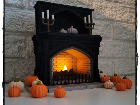 Gothic Tealight Fireplace (Version 1)