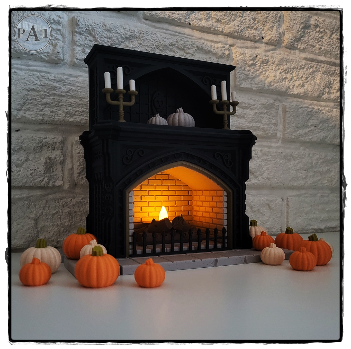 Gothic Tealight Fireplace (Version 1)