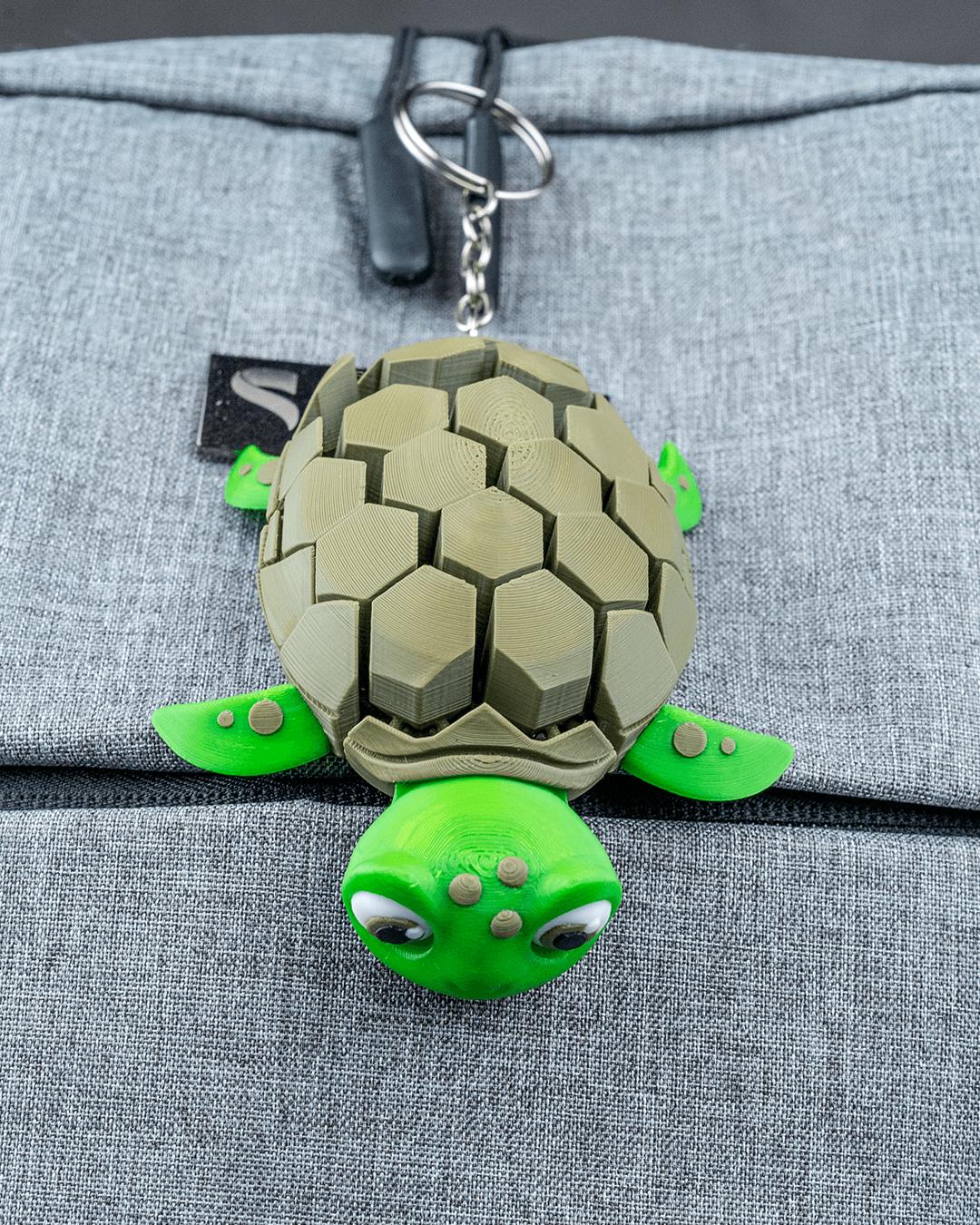 3D Printed Myrtle the Turtle Collectible Figurine - Sea Life Statue with Oversized Eyes, 3D Printed Construction, Compact Lightweight Home Decor, Ideal Gift for Home Enthusiasts