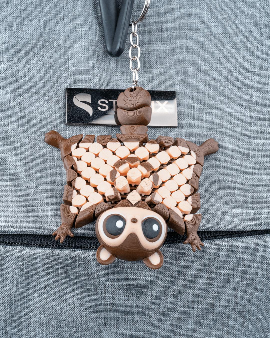 Merle the Flying Squirrel Cute Accessories Mesh Flexi Keychain, Fashion Costume Jewelry Accessory