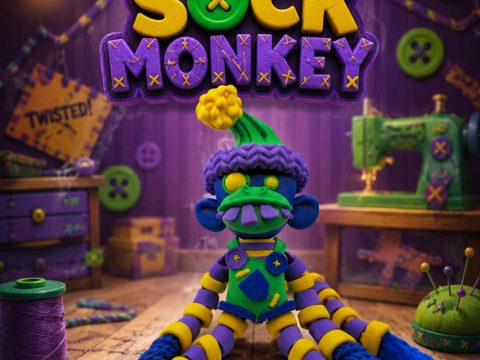 Articulated Spooky Sock Monkey