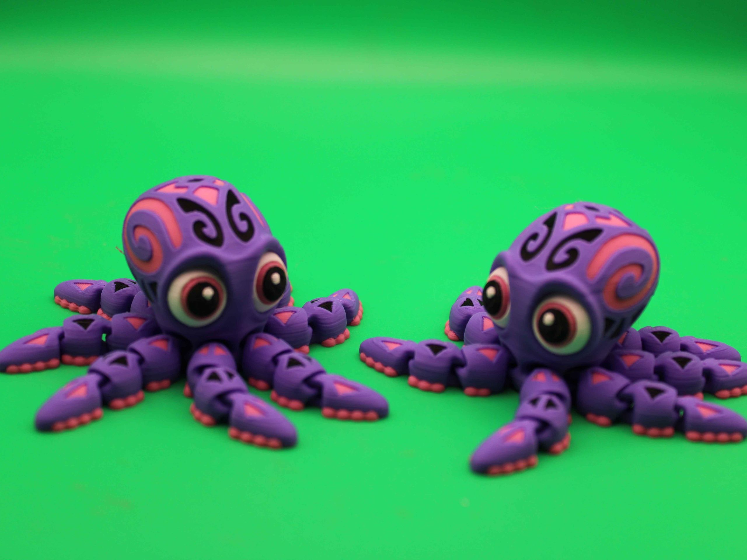 3D Printed Smooth Articulated Octopus Statue - 31cm Nautical Fantasy Decor, Flexible Tentacles Flexi Figurine, Desk Centerpiece, Ideal Gift for Home Enthusiasts