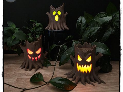 Spooky Stumps Tealight Set