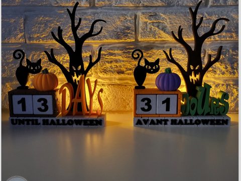 Black Cat Halloween Countdown