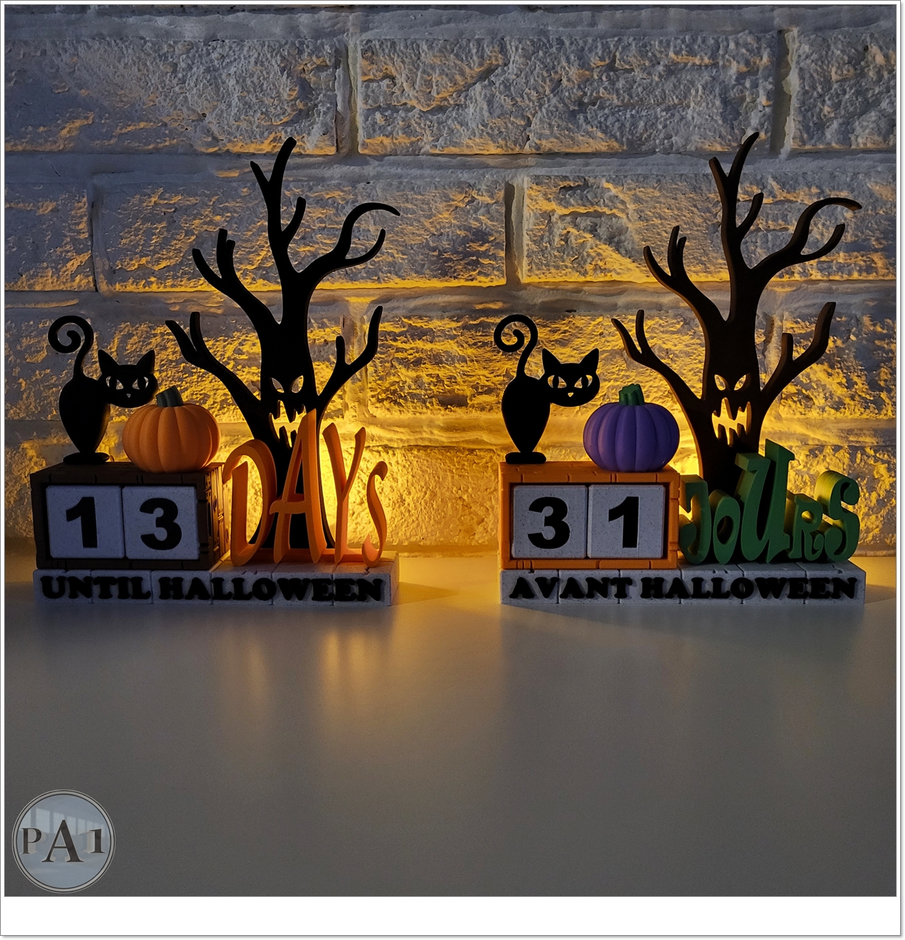 Black Cat Halloween Countdown